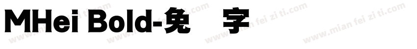 MHei Bold字体转换